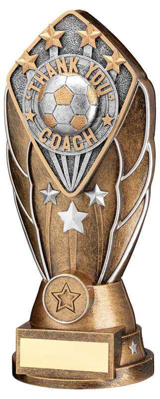 BZ/SILV DIAMOND COLUMN + THANK YOU COACH DISC & PLATE (1in CEN) – 6.75in