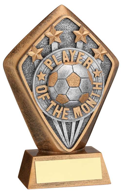 BRZ/GOLD DIAMOND HOLDER WITH PLAYER OF THE MONTH DISC AND PLATE – 5.25in