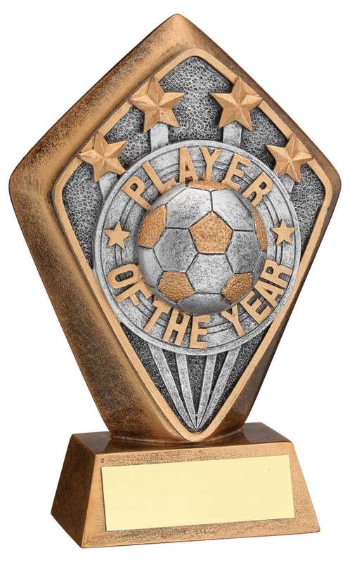BRZ/GOLD DIAMOND HOLDER WITH PLAYER OF THE YEAR DISC AND PLATE – 5.25in