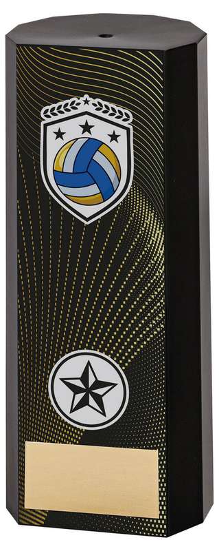 BLACK PLASTIC FILLED COLUMN NETBALL (1in CEN) – 6in