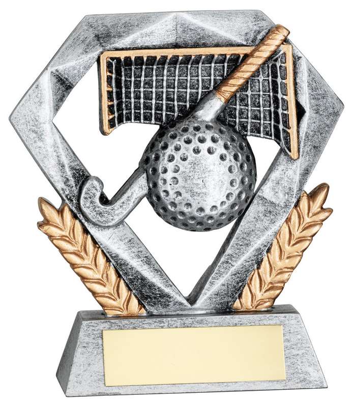 PEW/GOLD HOCKEY MINI DIAMOND WITH PLATE – 4in