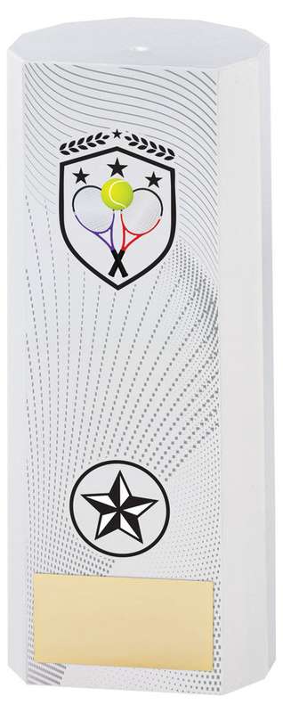 WHITE PLASTIC FILLED COLUMN TENNIS (1in CEN) – 6in