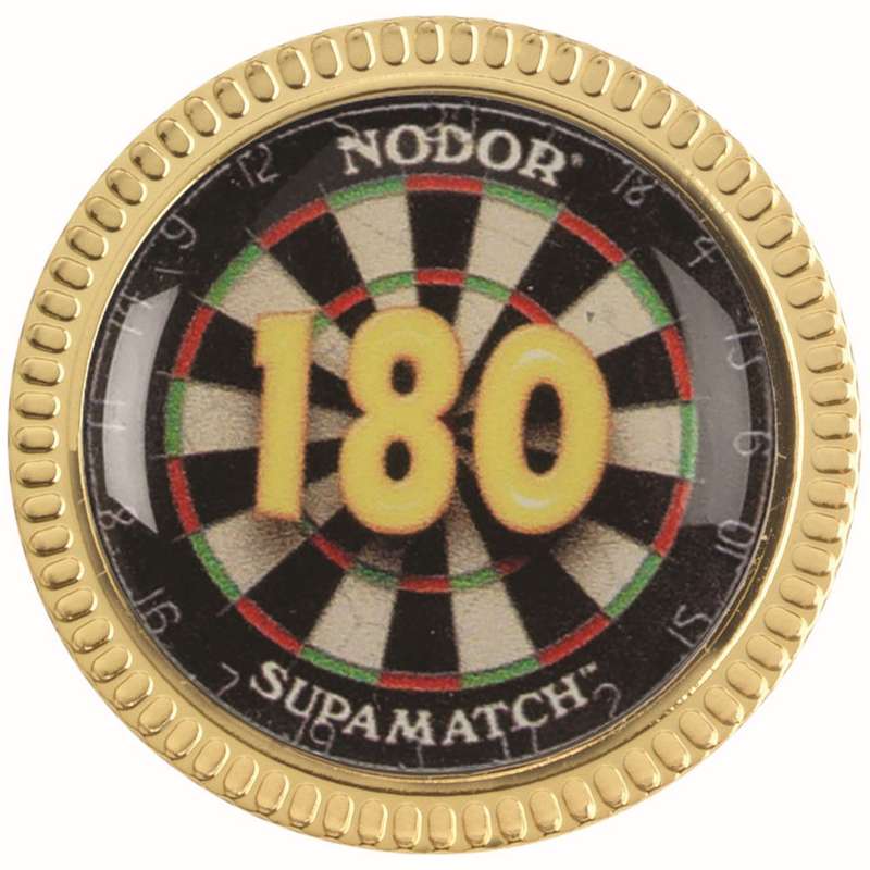 DARTS 180 METAL ROUND BADGE – 1.25in