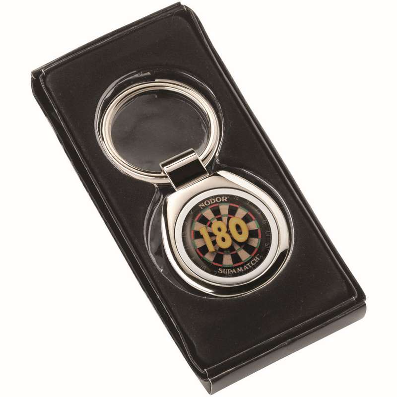 DARTS 180 METAL ROUND KEYRING – 1.75in