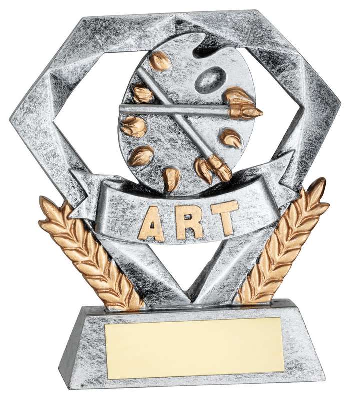 PEW/GOLD ART MINI DIAMOND WITH PLATE – 4in
