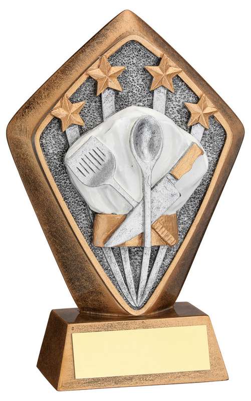 BRZ/GOLD DIAMOND HOLDER WITH COOKING DISC WITH PLATE – 5.25in