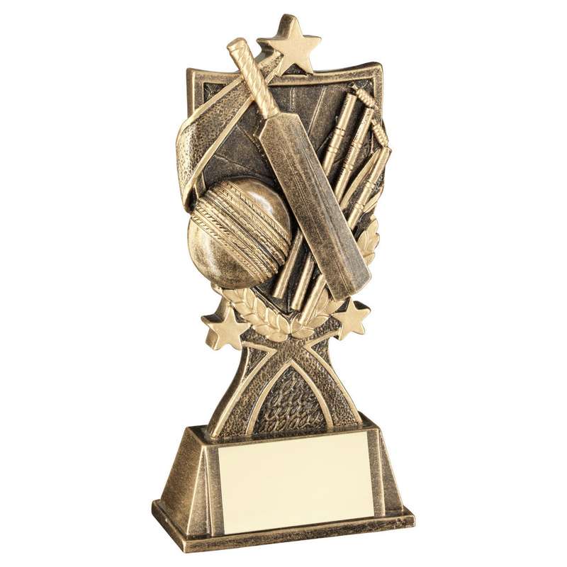 BRZ/GOLD CRICKET 3 STAR WREATH SERIES WITH PLATE – 5.5in
