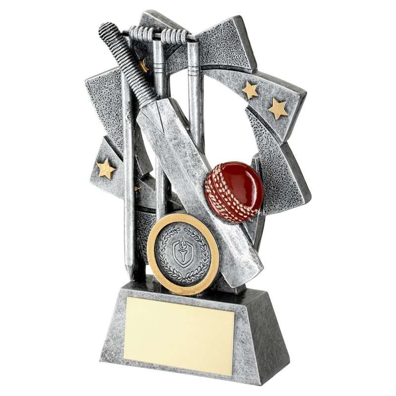 PEW/GOLD/RED CRICKET STAR SPIRAL WITH PLATE (1in CENTRE) – 4.25in