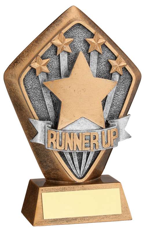 BRZ/GOLD DIAMOND HOLDER WITH RUNNER UP DISC WITH PLATE – 5.25in