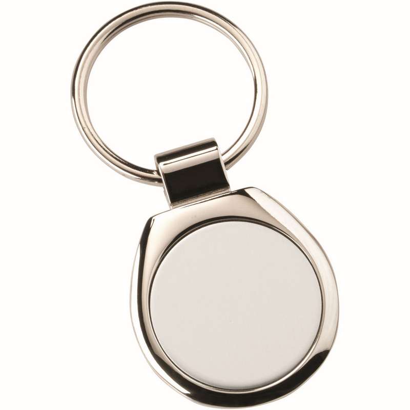 METAL ROUND KEYRING (1in CENTRE) - 1.75in
