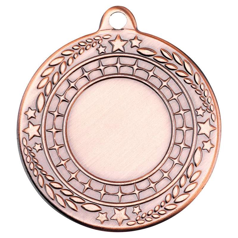 STARS AND LEAF MEDAL (1in CENTRE) BRONZE - 2in