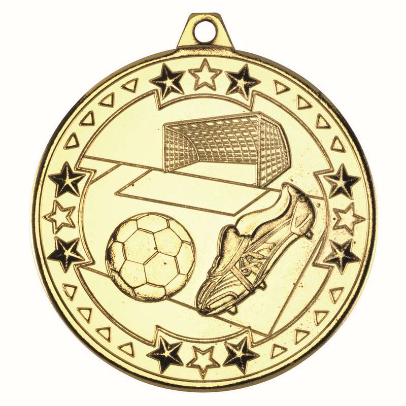 FOOTBALL TRI STAR MEDAL BRONZE – 2in
