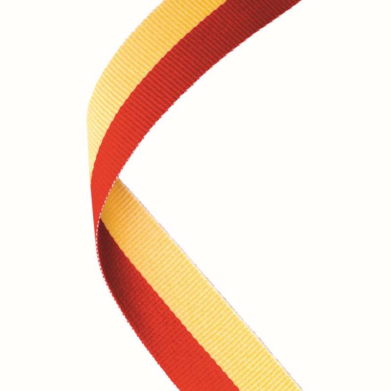 MEDAL RIBBON RED/YELLOW – 30 X 0.875in