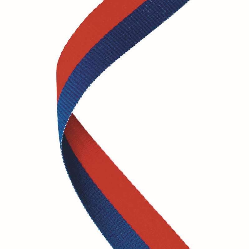 MEDAL RIBBON ROYAL BLUE/RED – 30 X 0.875in