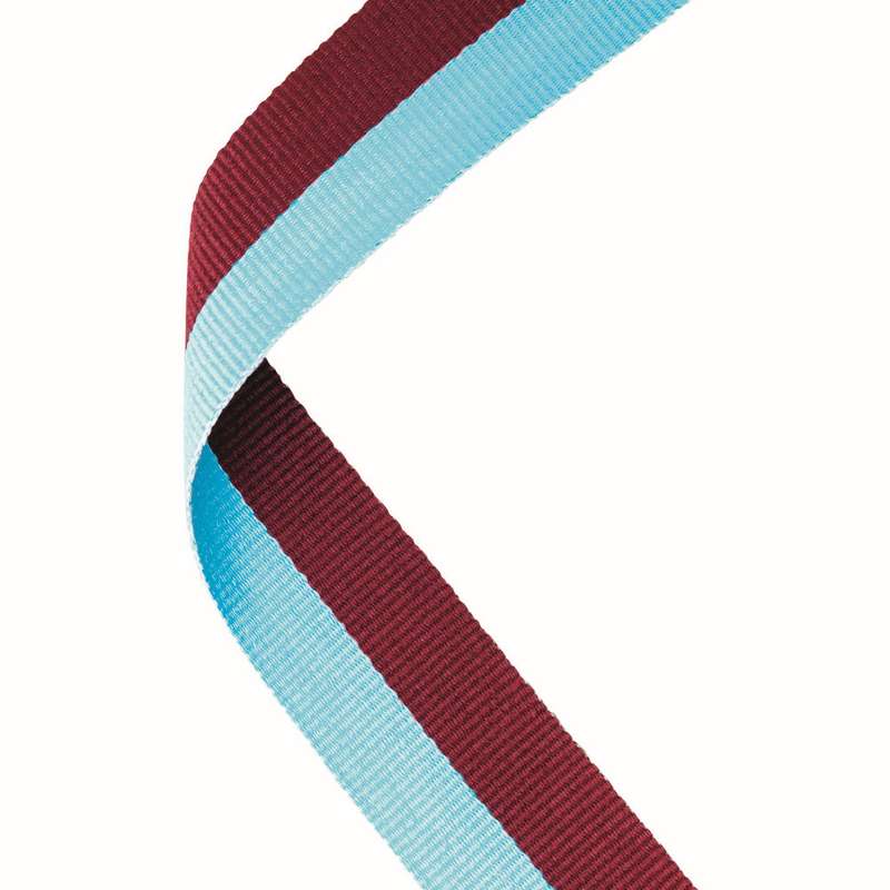 MEDAL RIBBON CLARET/LIGHT BLUE – 30 X 0.875in