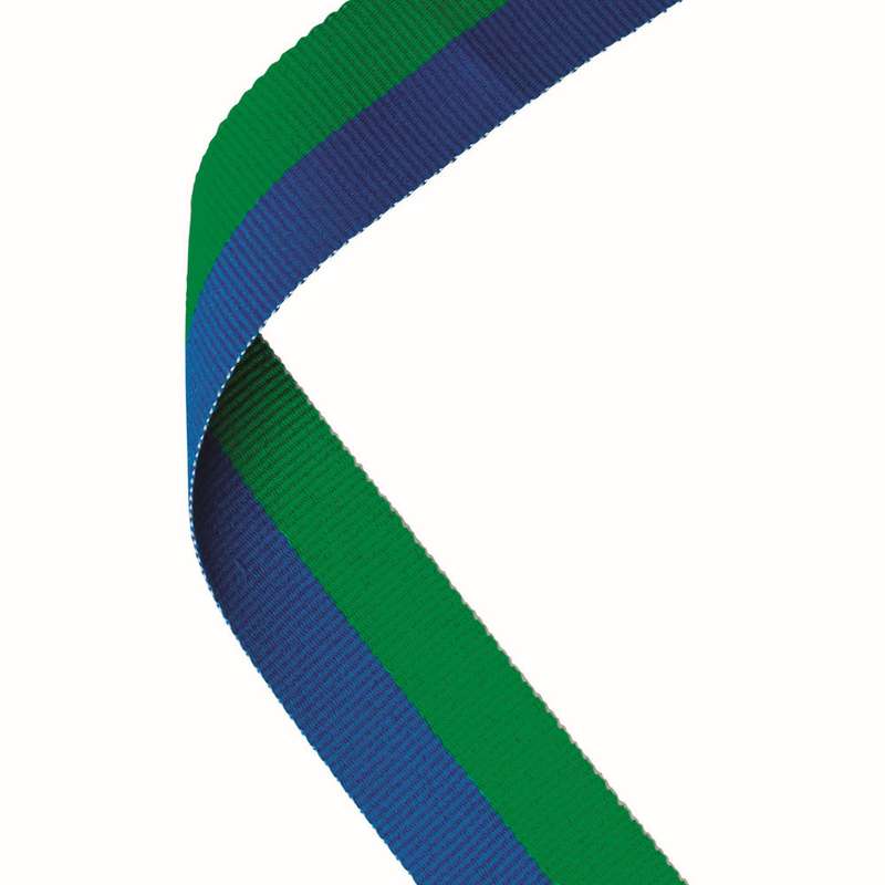 MEDAL RIBBON GREEN/BLUE – 30 X 0.875in