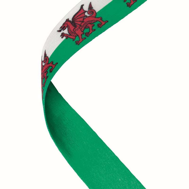 MEDAL RIBBON WELSH FLAG – 30 X 0.875in