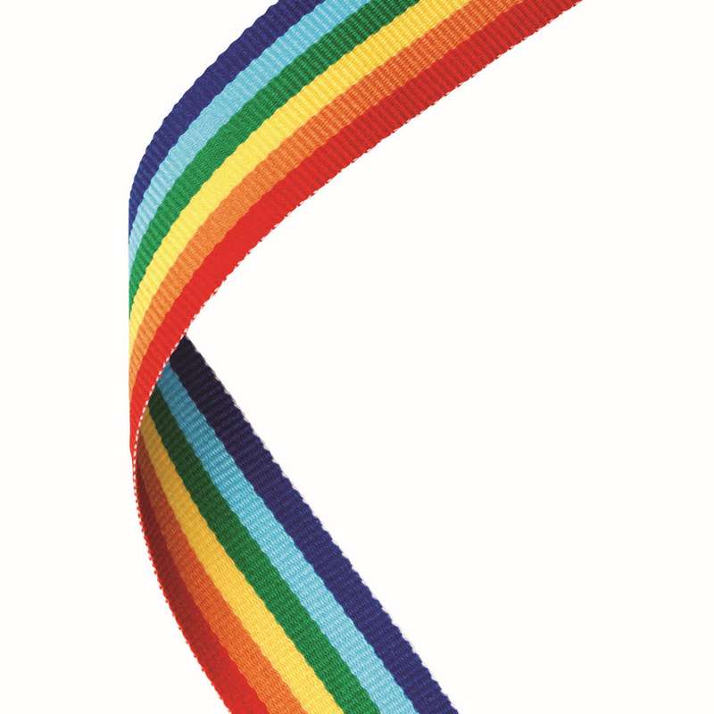 MEDAL RIBBON RAINBOW – 30 X 0.875in
