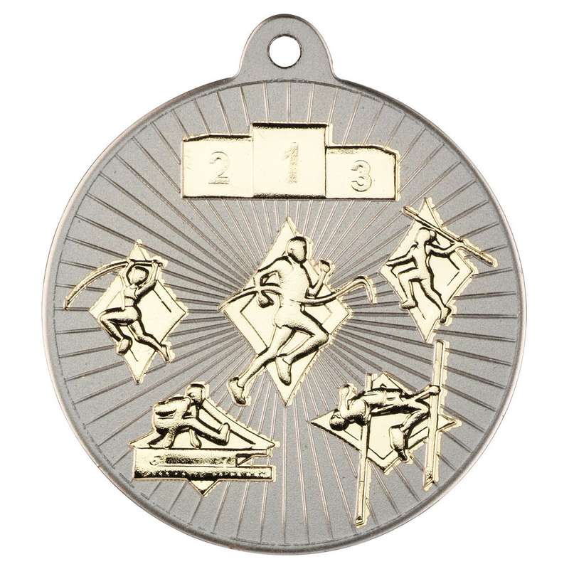 MULTI ATHLETICS TWO COLOUR MEDAL MATT SILVER/BRONZE – 2in
