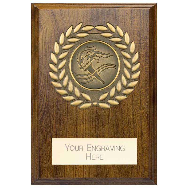 Reward Wreath Plaque Walnut