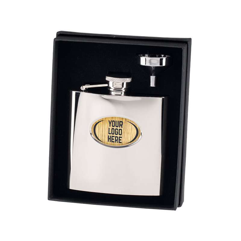 Pioneer Polished Steel Hip Flask
