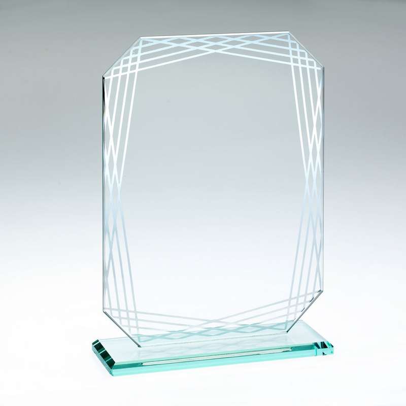 JADE GLASS RECTANGLE + SILVER LINED EDGES (4mm THICK) – 6.75in