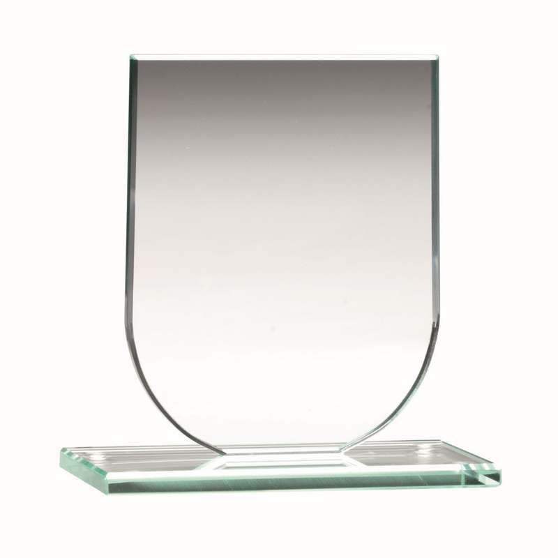 JADE GLASS SHIELD PLAQUE (6mm THICK) – 3.75in